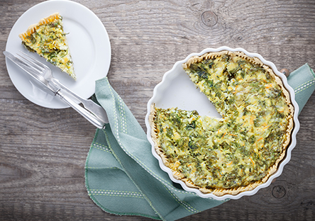 Zucchini-Schafskaese Quiche